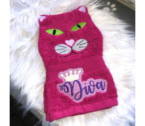 Stickdatei - Diva mit Krone in 2 Varianten